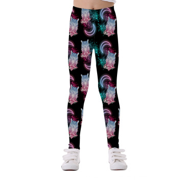 Primavera 3d impresión sirena unicornio chicas pantalones de yoga leggings para niñas niños